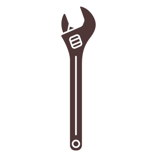 Combination wrench cut out PNG Design