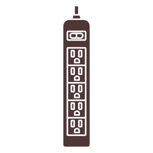 Electric extension cord cut out PNG Design