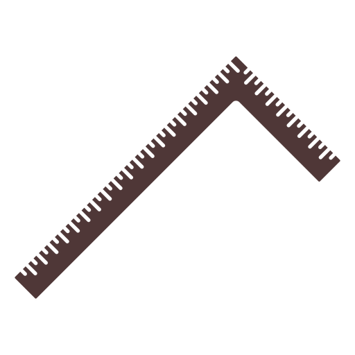 Metal square ruler cut out PNG Design