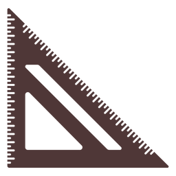 Square type ruler cut out Transparent PNG