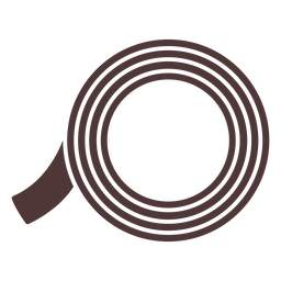 Hose coilled cut out PNG Design