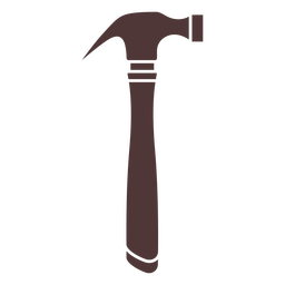 Hammer cut out PNG Design