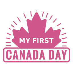 My first canada day badge PNG Design