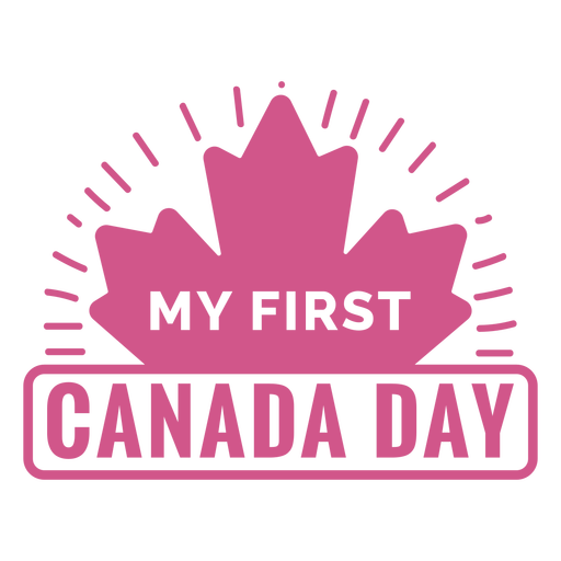 My first canada day badge PNG Design