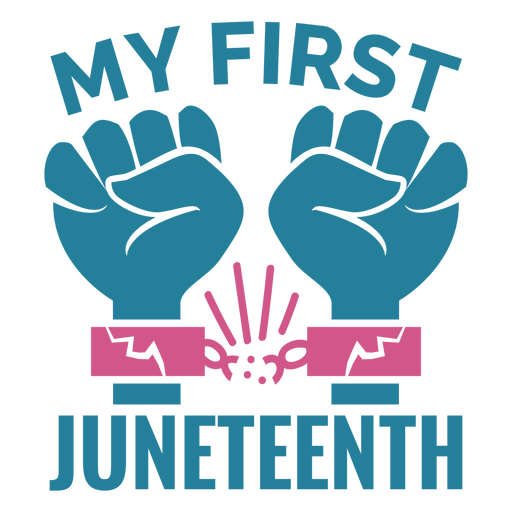 My first juneteenth quote cut out PNG Design