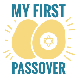 Passover jewish holiday badge PNG Design