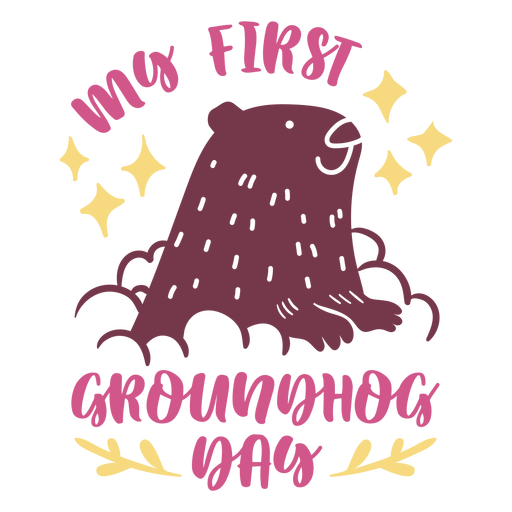 My first groundhog day quote lettering PNG Design