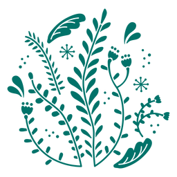 Nature Botanical Hygge - 8 Desenho PNG