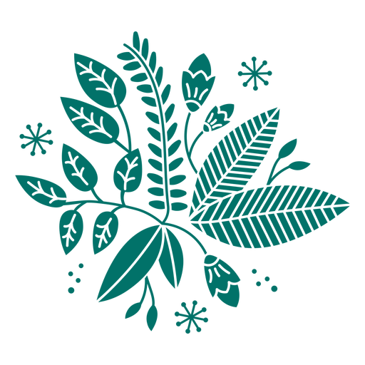 Different leaves design cut out PNG Design