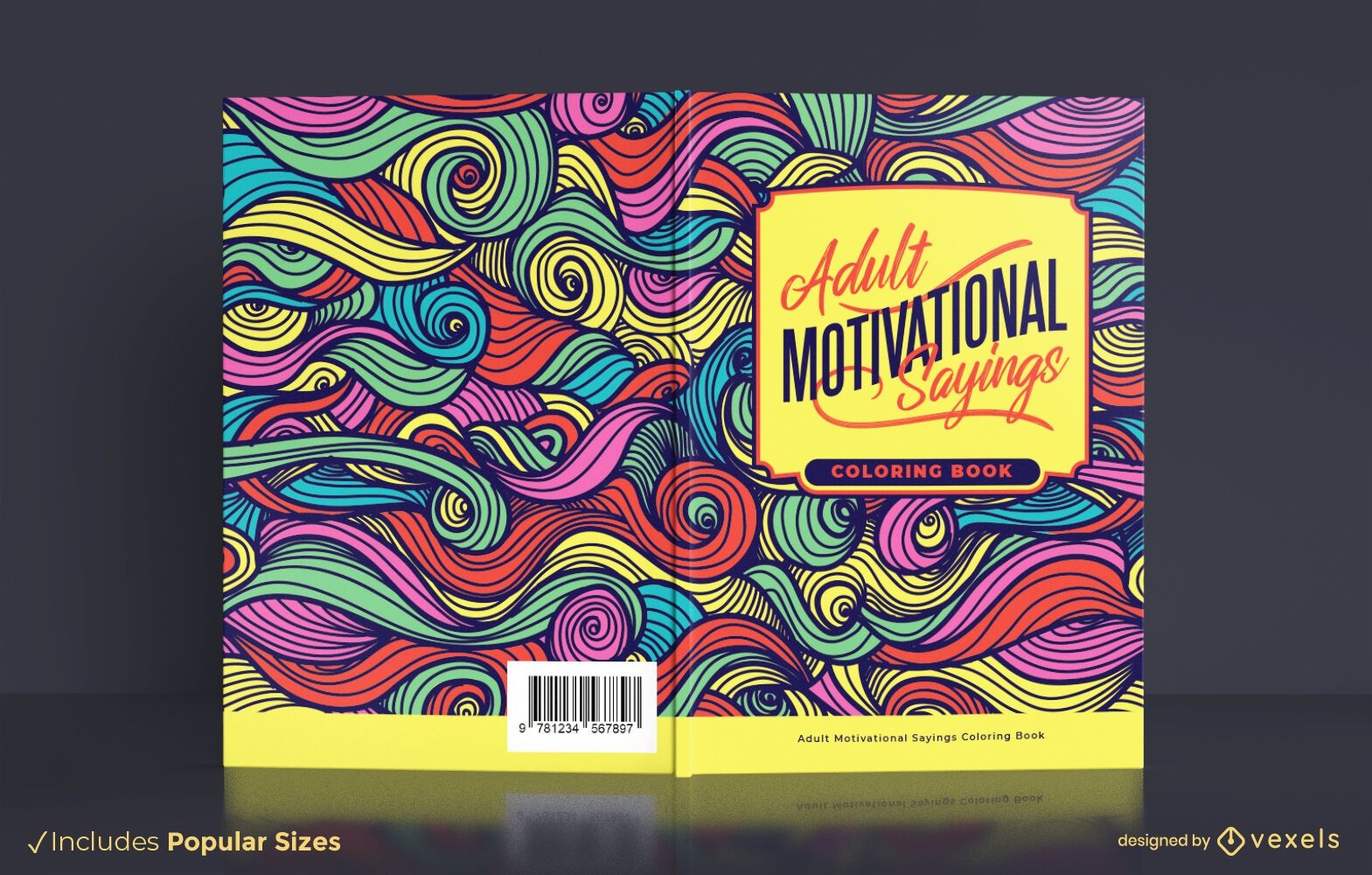Motivational sayings book cover design