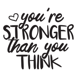 Premium Vector  You are stronger than you think vector text phrase image  inspirational quote