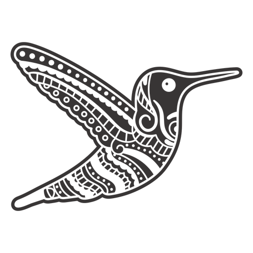 Hummingbird mandala design