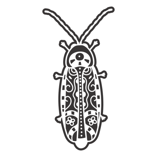 Beetle mandala design