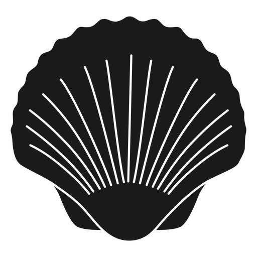 Sea shell cut out PNG Design