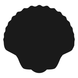 Seashell sea nature silhouette PNG Design