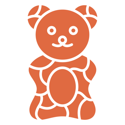 Gummy bears cut out PNG Design