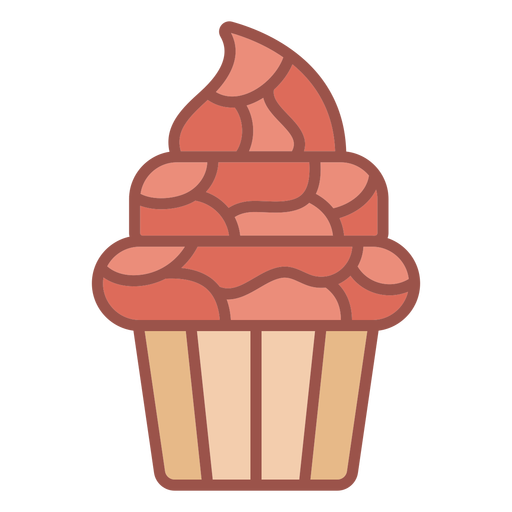 Sweet cupcake color stroke