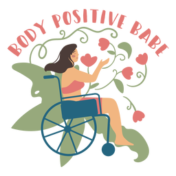 Body positive babe badge PNG Design Transparent PNG