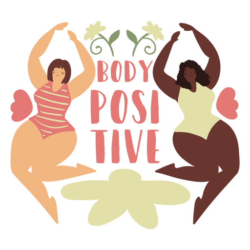 Body positive badge PNG Design