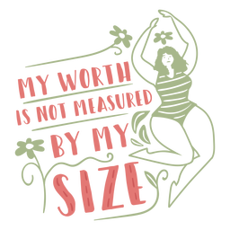 Plus size girl filled stroke PNG Design