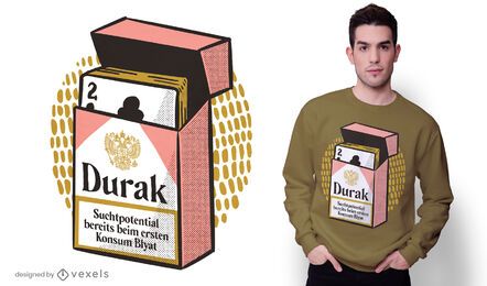Pack of Russian cards t-shirt design Pack of Russian cards t-shirt design