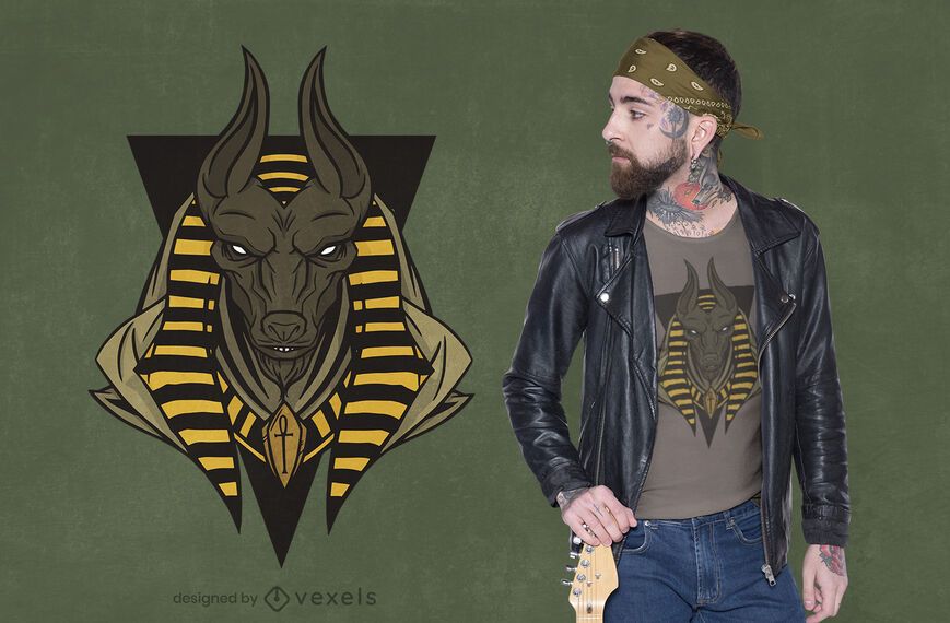 Anubis egyptian god t-shirt design Anubis egyptian god t-shirt design
