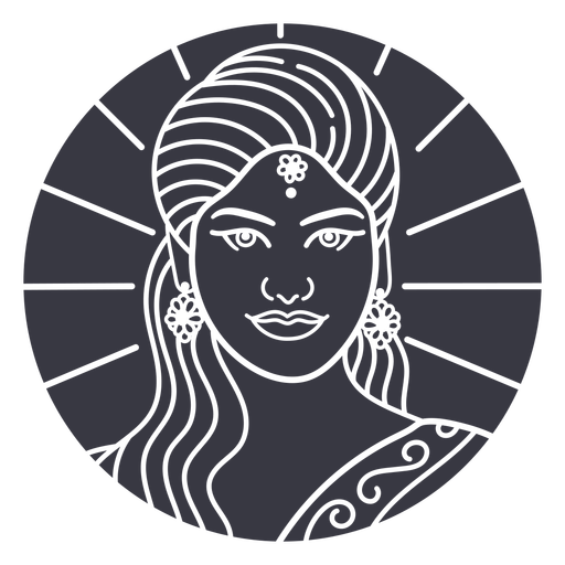 Indian woman badge
