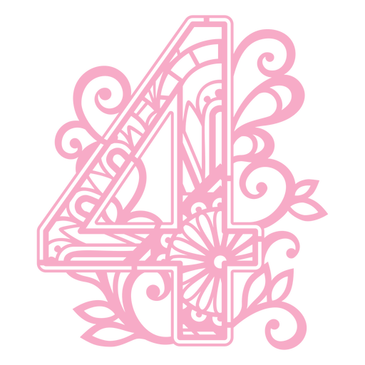 Mandala Monogramas Femenino Remolino - 5 Diseño PNG