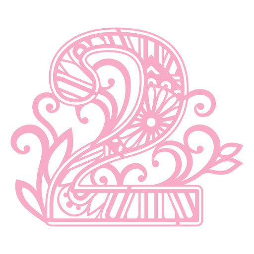 Mandala Monogramme Femenine Swirl - 7 PNG-Design