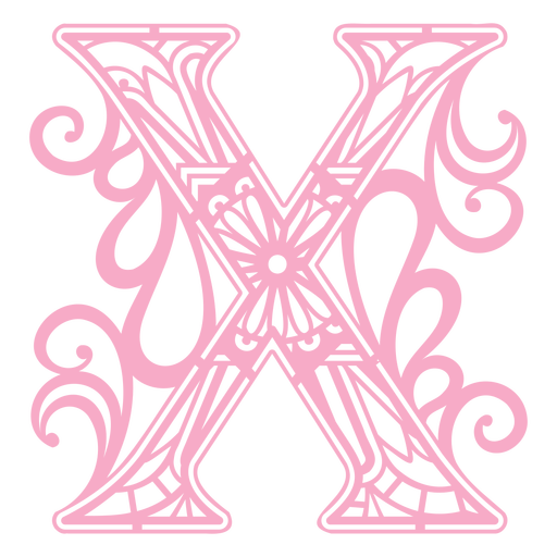 Mandala Monogramme Femenine Swirl - 12 PNG-Design