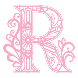 Mandala Monogramas Redemoinho feminino - 21 Desenho PNG