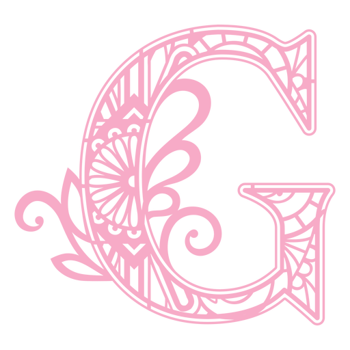 Mandala Monogramme Femenine Swirl - 29 PNG-Design