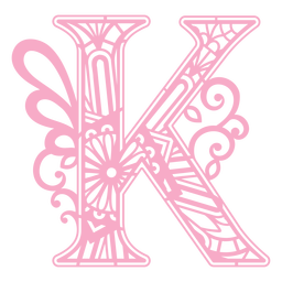 Mandala Monogramas Femenino Remolino - 31 Diseño PNG