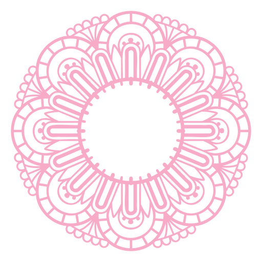 Mandala Monogramme Femenine Swirl - 39 PNG-Design