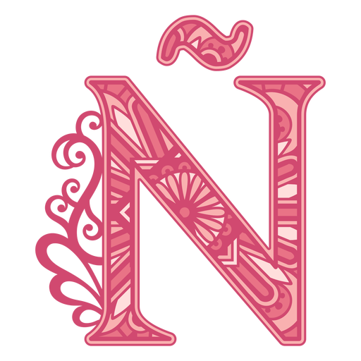 Mandala Monogramme Femenine Swirl - 40 PNG-Design