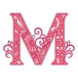 Mandala Monogramas Redemoinho feminino - 64 Desenho PNG