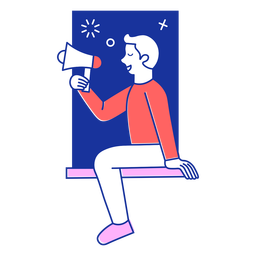 Conceito de Notebook Contour Stay Home - 7 Desenho PNG