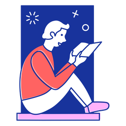 Conceito de Notebook Contour Stay Home - 9 Desenho PNG