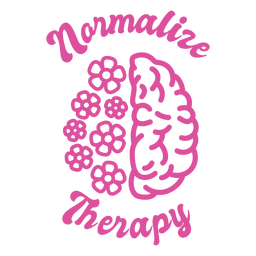 Normalize therapy badge PNG Design Transparent PNG