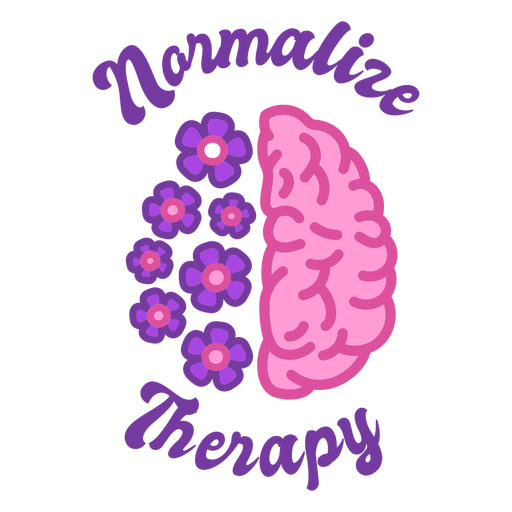 Normalize therapy color stroke PNG Design