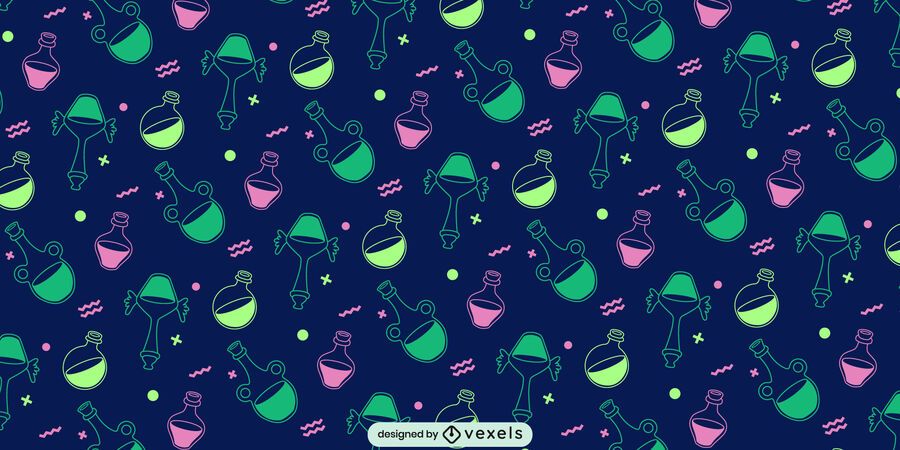 Magic potion seamless pattern Magic potion seamless pattern
