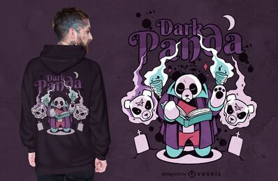 Panda dark magic fantasy t-shirt design Panda dark magic fantasy t-shirt design