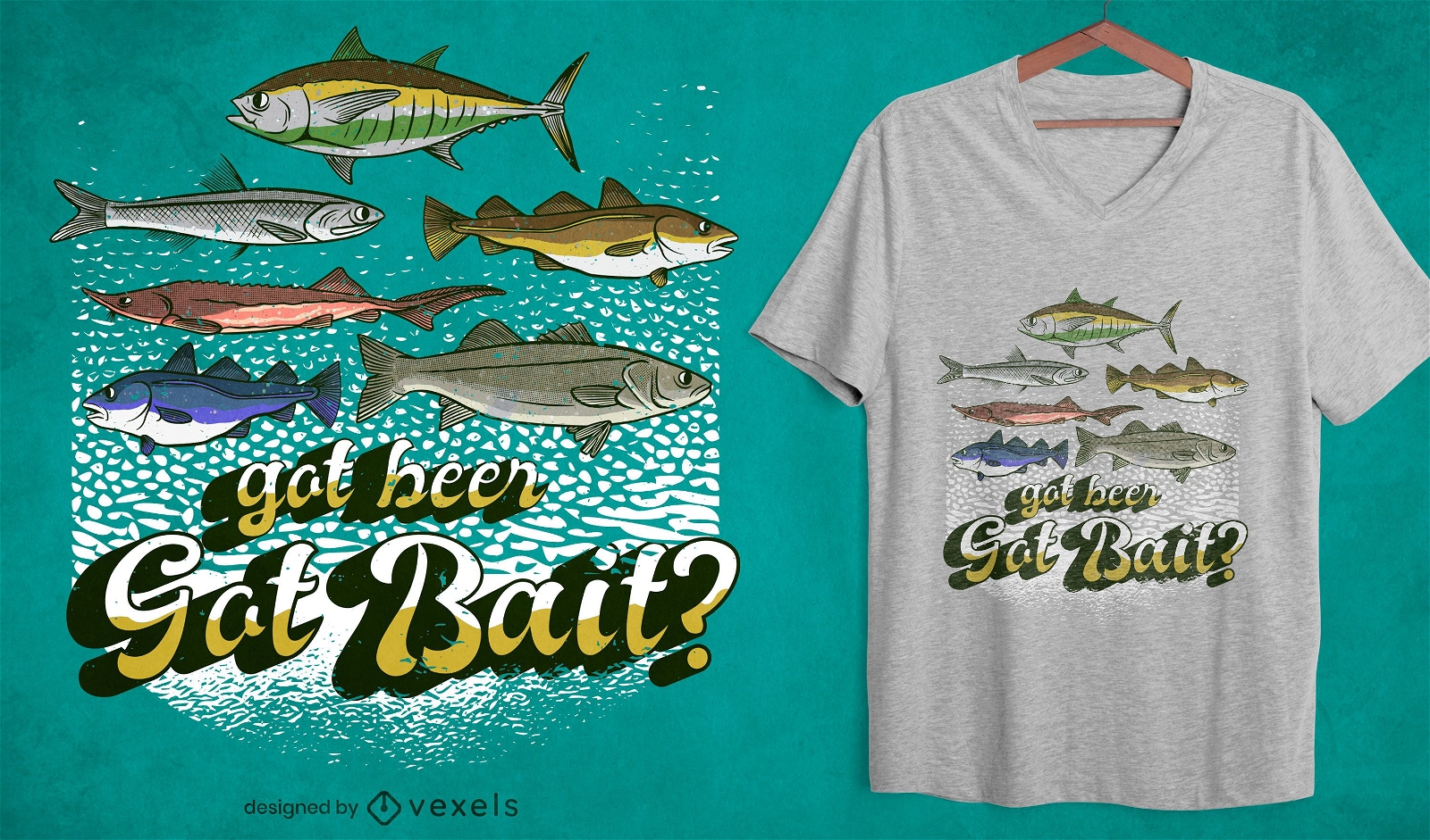 Got Bait Fishing Quote T-shirt Design Vector Download
