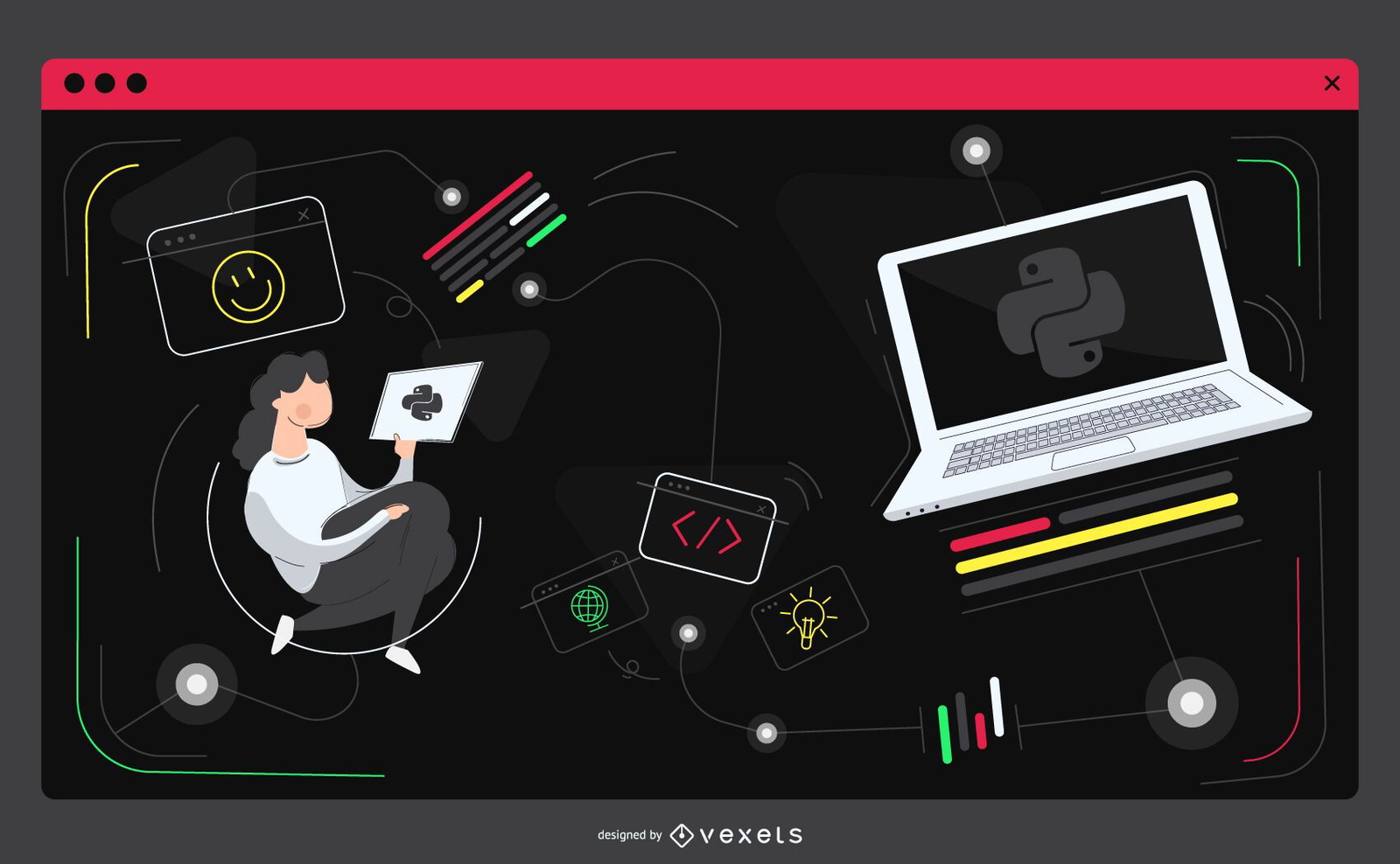 Programming code website illustration