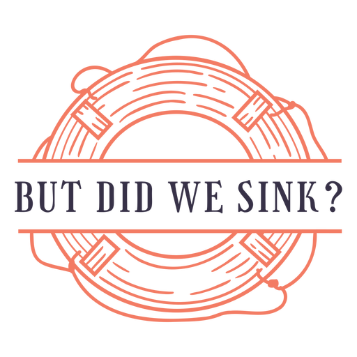But dis we sink? quote stroke PNG Design