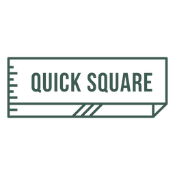 Quick square label stroke PNG Design Transparent PNG