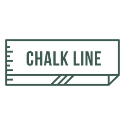 Chalk line label stroke PNG Design