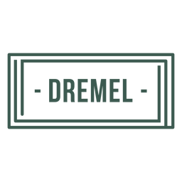 Dremel label stroke PNG Design Transparent PNG