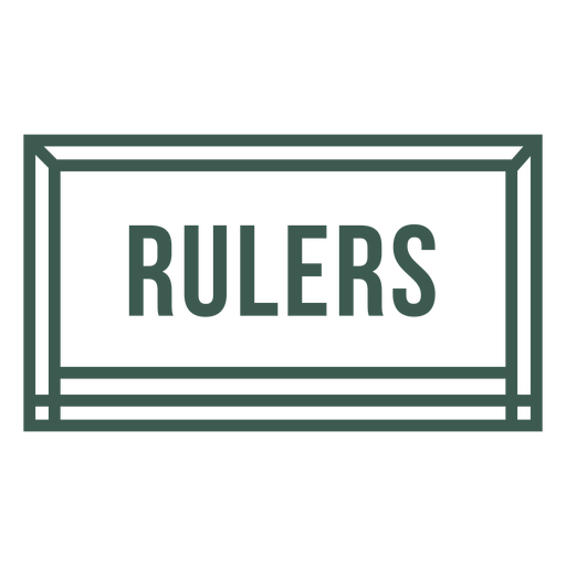 Rulers tool label stroke PNG Design