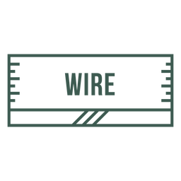 Wire label stroke PNG Design Transparent PNG
